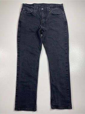 Levi's 511 Slim Fit Faded Black Stretch Denim Jeans Men’s Size 34